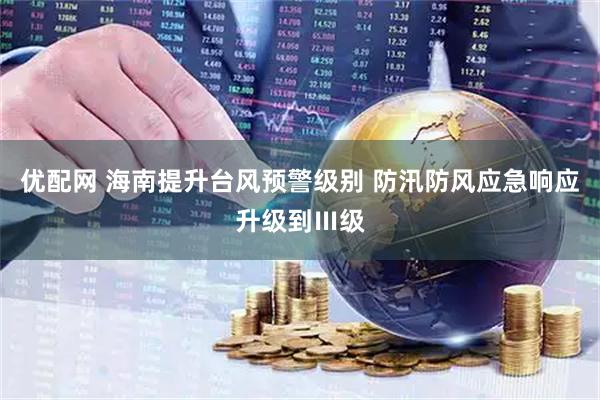 优配网 海南提升台风预警级别 防汛防风应急响应升级到Ⅲ级